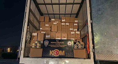 Evden eve taşımacılık yapılan kamyonda 7 milyon adet kaçak makaron çıktı
