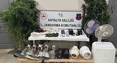 Evini uyuşturucu serasına çevirdi, kaçamadı