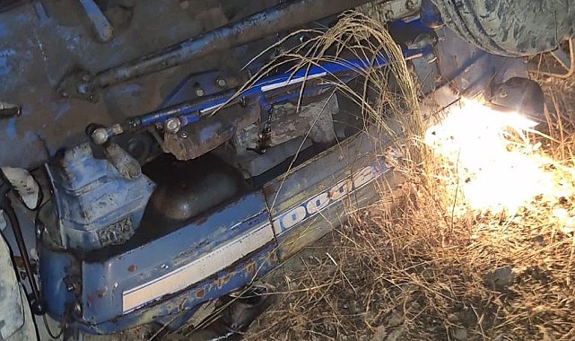 Feke'de traktör devrildi: 1 ölü