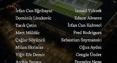 Fenerbahçe'nin Gençlerbirliği maç kadrosu belli oldu