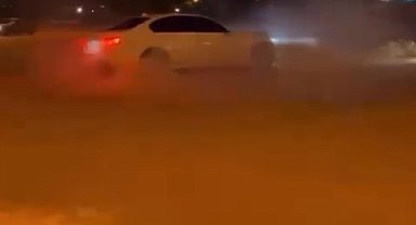 Gaziantep'te drift atarak tehlike saçan sürücüye 46 bin TL ceza
