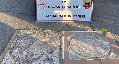 Gaziantep'te tarihi mozaik operasyonu: 3 gözaltı
