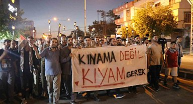 Gaziantepliler Gazze için yürüdü