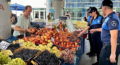 Gebze Zabıtası'ndan pazaryerinde rutin denetim