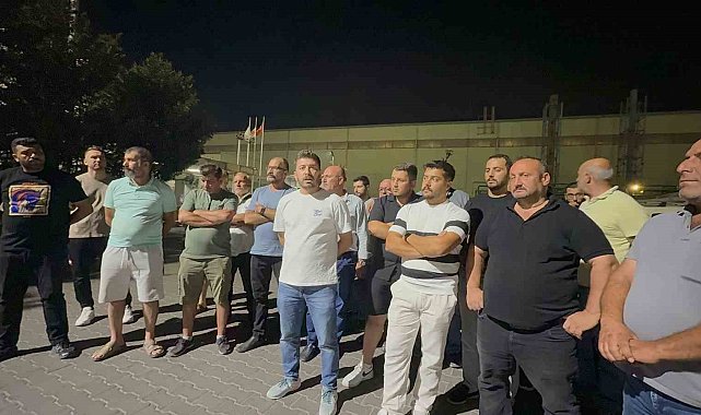 Gemlik'te liman sahasında iş durdu
