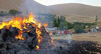 Gevaş'ta ot yangını