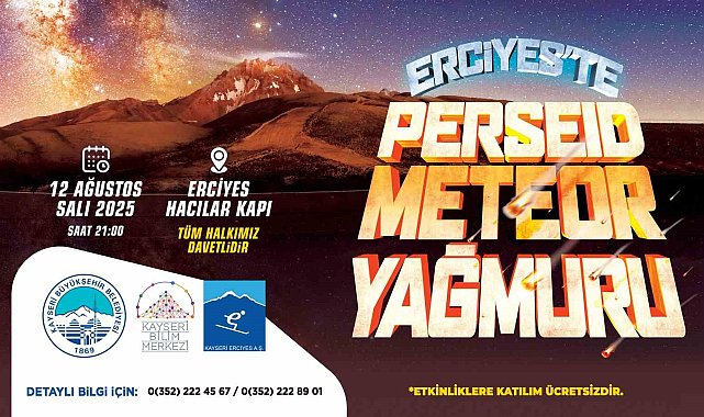 Gökyüzü tutkunları, meteor yağmuru için Erciyes'te buluşacak