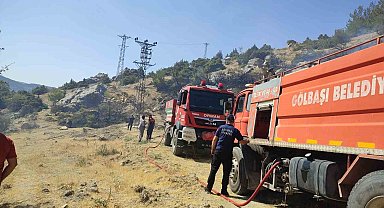 Gölbaşı'nda orman yangını