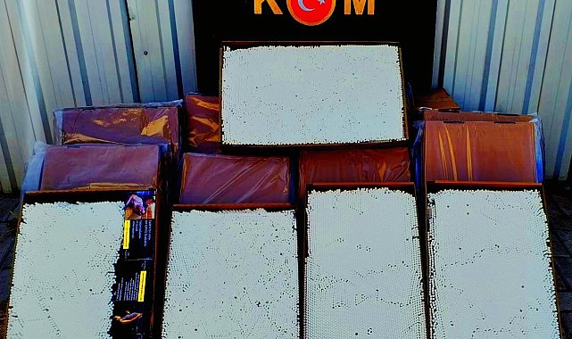Gönen'de kaçak makaron operasyonu