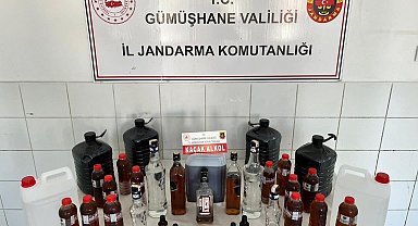 Gümüşhane'de sahte alkol operasyonu
