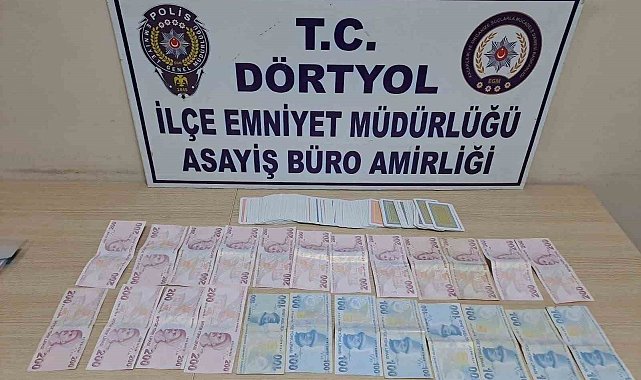 Hatay'da kumar baskını: 8 kişiye ceza yağdı