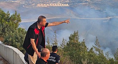 Hatay'da orman yangını sürüyor... Alevlere müdahale 10. saatte devam ediyor