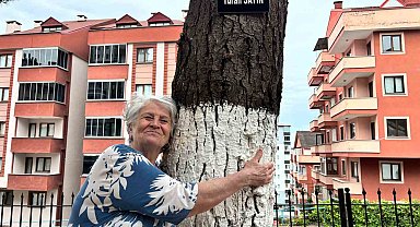 Hatıra ormanı değil site bahçesi