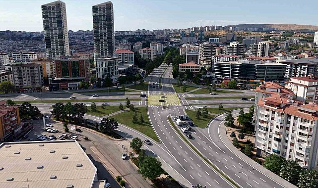 Hazardağlı Kavşağı'nda çalışmalar ilerliyor
