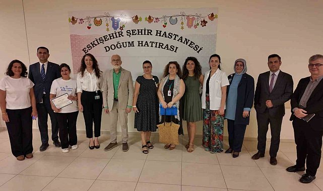 Hekimler ve birim çalışanlarına teşekkür belgesi