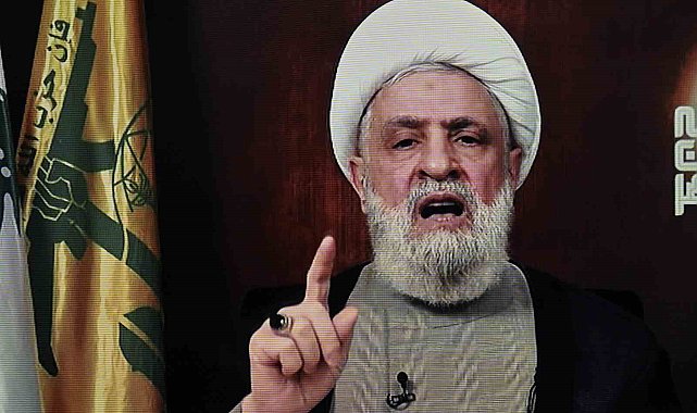 Hizbullah lideri Kasım'dan İsrail'e tehdit: "Sekiz ay boyunca inşa ettikleri tüm güvenlik bir saat içinde çökecektir"