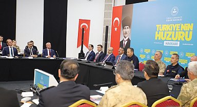 İçişleri Bakanı Ali Yerlikaya Hakkari'de