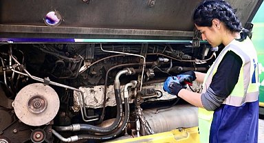 İETT bakım onarımı kadınlara emanet