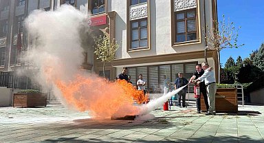 İl Müftülüğü'nde afet ve yangın farkındalık eğitimi