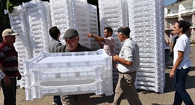 İncir üreticilerine kurutma kerevitleri dağıtıldı