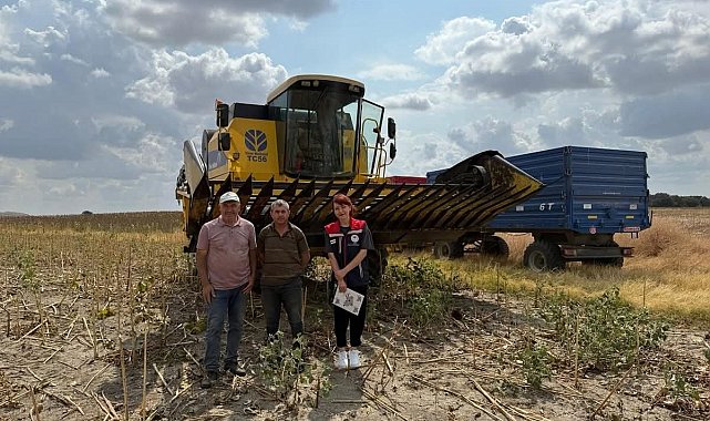 İpsala'da biçerdöver hasat kontrolleri yapıldı