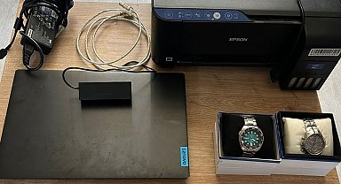 İş yerinden laptop, yazıcı ve saat çalan şüpheli yakalandı