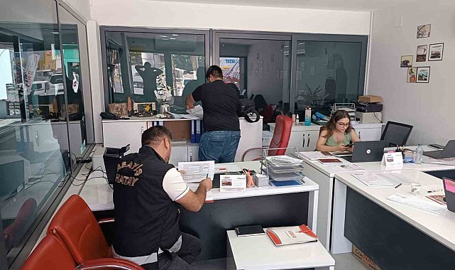 İskenderun'da araç kiralama ve konaklama firmalarına denetim yapıldı
