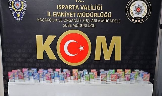 Isparta'da kaçak elektronik sigara operasyonu: 1 gözaltı