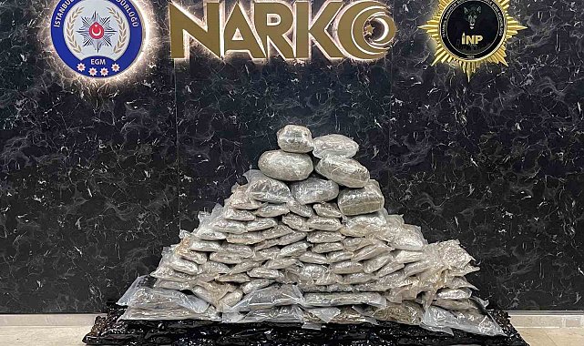 İstanbul'da uyuşturucu operasyonu: 90 kilo uyuşturucu ele geçirildi
