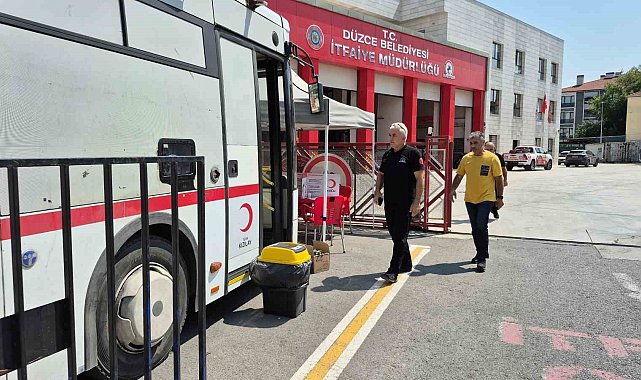 İtfaiyeciler bu defa kan için seferber oldu