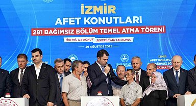 İzmir'de yangın yaraları sarılıyor: 281 yeni konutun temeli atıldı