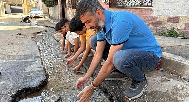 İzmir'in içme suyu, musluk yerine sokaklara akıyor