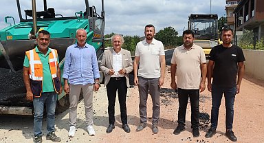 İzmit Belediyesinden Kabaoğlu'nda yoğun asfalt çalışması