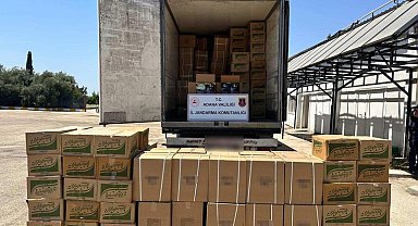 Jandarma 7 bin 500 kilo kaçak tütün ele geçirdi