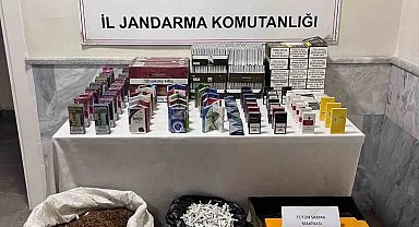 Jandarma ekipleri tarafından 19 kilogram dökme tütün ele geçirildi