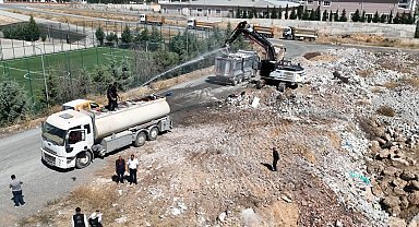 Kaçak hafriyat döküm alanlarında temizlik