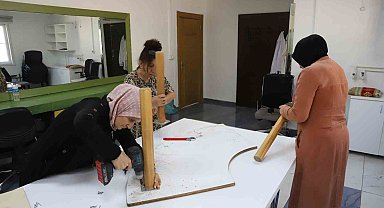 Kadınlar için başlatılan mobilya kurulum ve onarım eğitimi tamamlandı