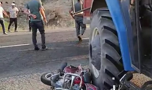Kağızman'da traktör ile motosiklet çarpıştı: 1 ölü