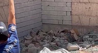 Kahramanmaraş'ta inşattan düşen işçi hayatını kaybetti
