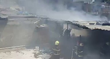 Kahramanmaraş'ta iş yeri yangını