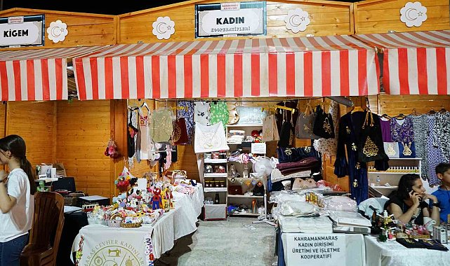 Kahramanmaraş'ta kadınların el emekleri fuarda sergileniyor