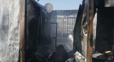 Kahramanmaraş'ta konteyner kentte yangın