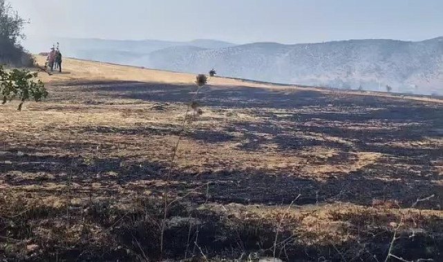 Karabük'te çıkan anız yangını kontrol altına alındı