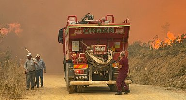 Karabük'teki orman yangını rüzgarın etkisiyle büyüyor