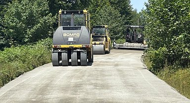 Karadağ grup yolunda toprak yol tarih oluyor