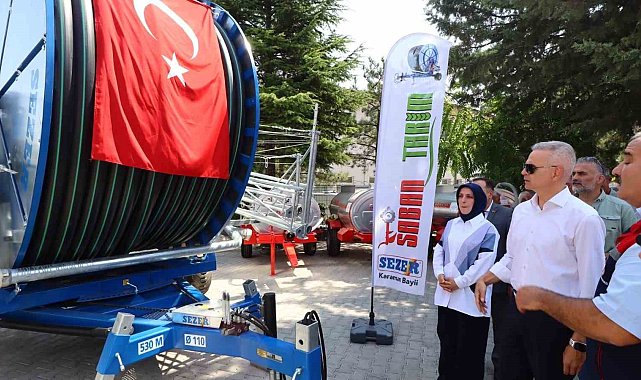 Karaman'da çiftçilere makine desteği