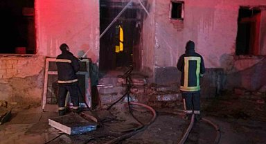Karapınar'da müstakil evde yangın