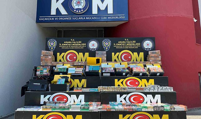 Kargoyla gelen kaynak makinelerinden kaçak sigaralar çıktı