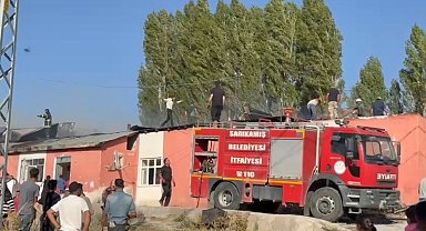 Kars'ta evde yangın paniğe neden oldu