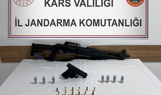 Kars'ta jandarmadan silah operasyonu